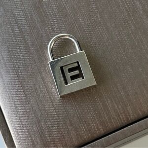 Tiffany & Co Letter E Padlock Lock Charm Pendant